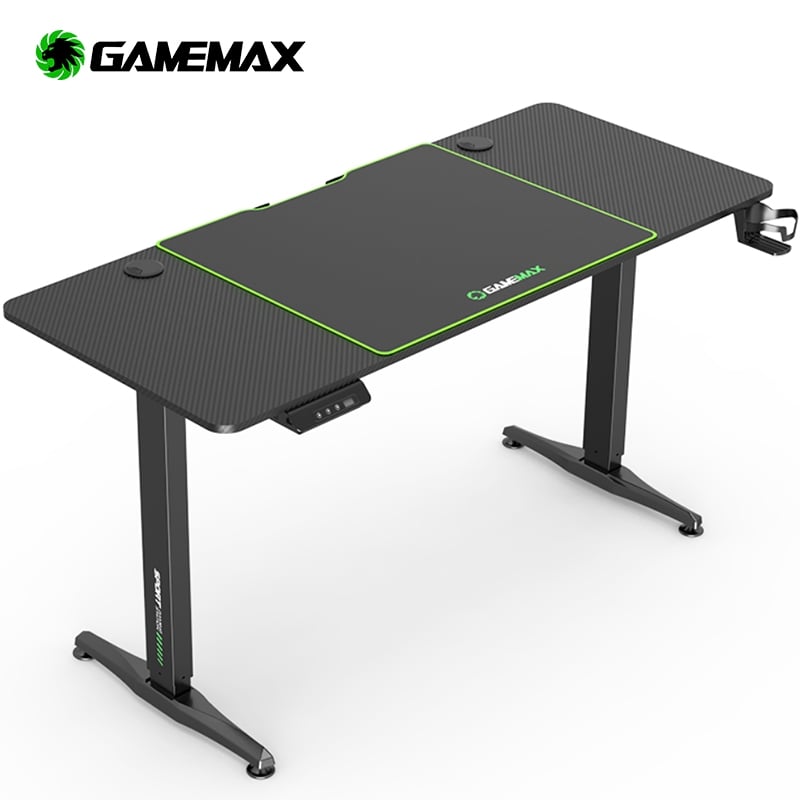 Стол геймерский GAMEMAX D140-Carbon-EC компьютерный 1400x600мм эргономичный