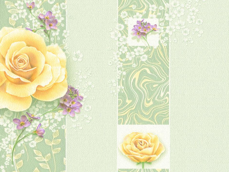 Обои бумажные Слов'янські шпалери Катарина 720604 0,53x10,05 м Салатовый (4824033291596)