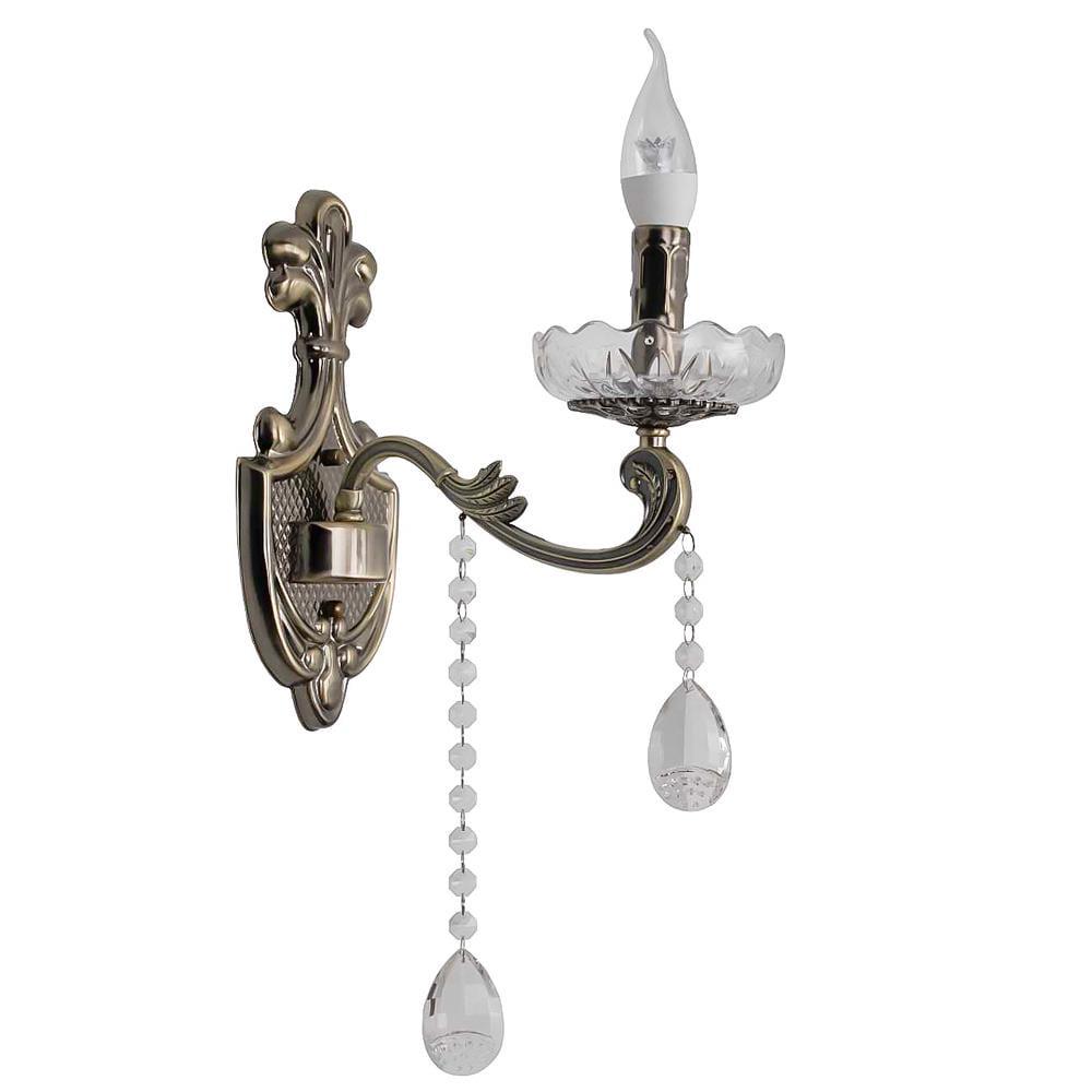 Настінний світильник бра свічки Light House SRS-19132/1W Бронзовий (58347) Настінний світильник бра свічки Light House SRS-19132/1W Бронзовий (58347)