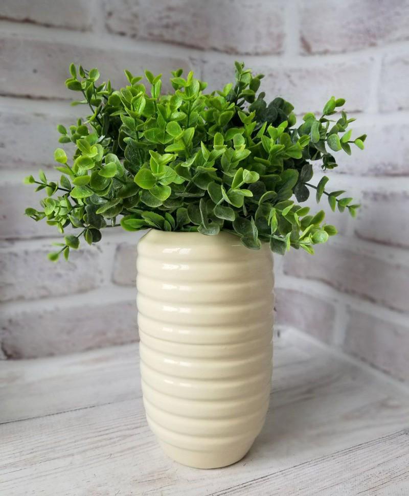 Ваза керамтична Шанті 22 см Капучино