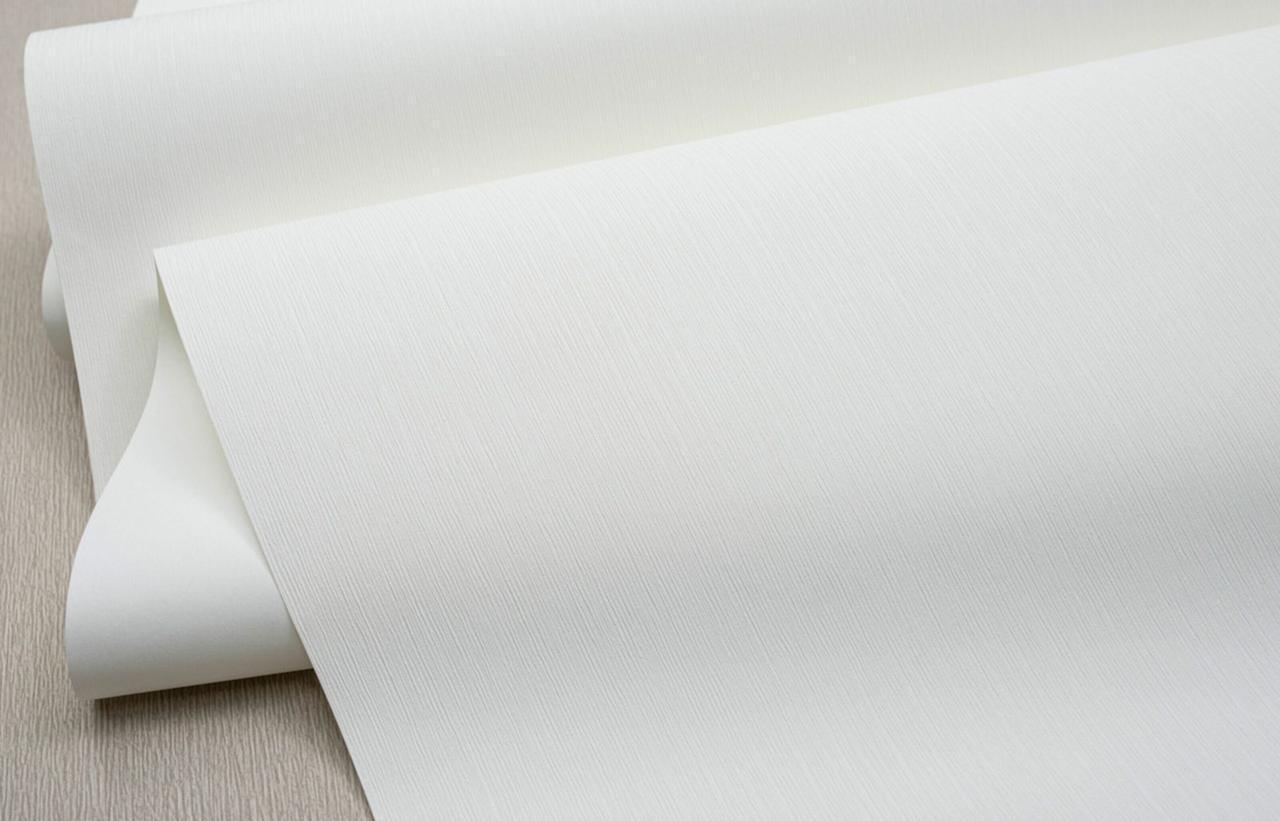 Обои флизелиновые SINTRA Botanica Timberland UNI 524305 фон винил горячего тиснения 1,06х10,05 м Белый