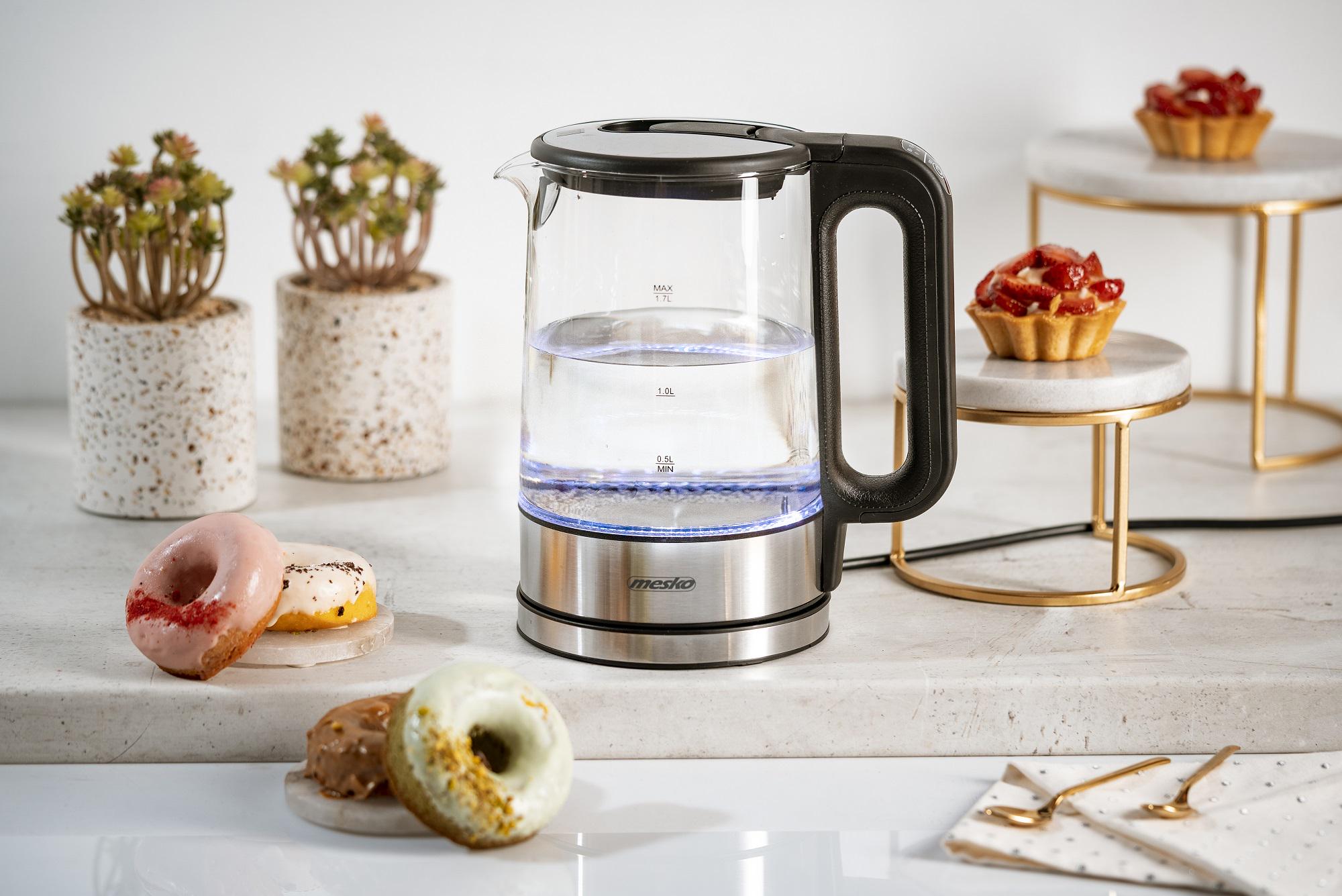 Електрочайник Mesko MS 1301 2200 Вт з регулятором температури 1,7 л Black (6087) - фото 10