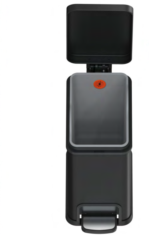 Ведро для мусора прямоугольное KOER TC-010108-05 с плавным закрыванием 8 л Черный (KR5593) - фото 5 Ведро для мусора прямоугольное KOER TC-010108-05 с плавным закрыванием 8 л Черный (KR5593) - фото 5