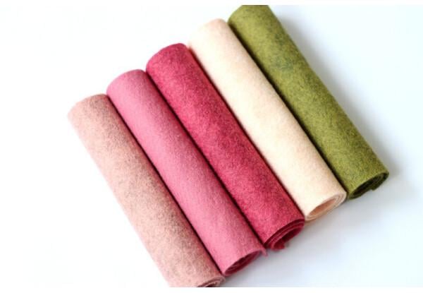 Набор американского мягкого фетра Pugovichok Английская роза 6 цветов 22х30 см для рукоделия