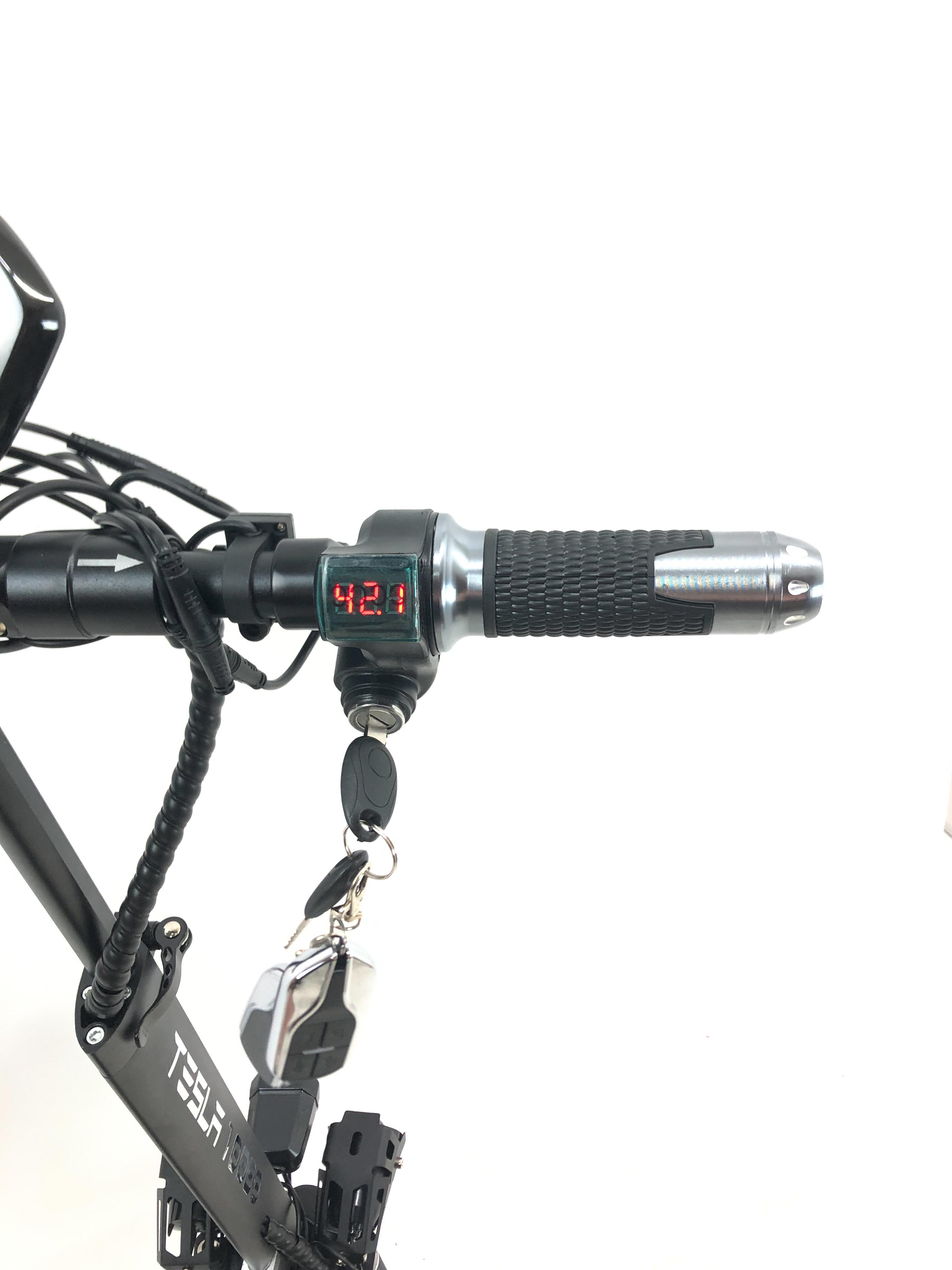 Електросамокат TESLA 10000 NEW 1000W 48V 21Ah Чорний - фото 5 Електросамокат TESLA 10000 NEW 1000W 48V 21Ah Чорний - фото 5