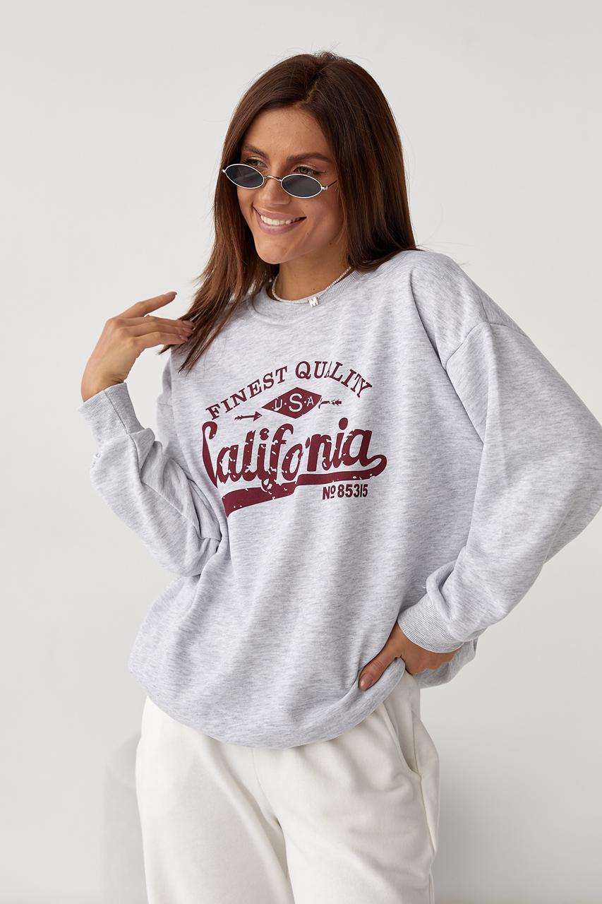 Свитшот женский "California" S Светло-серый (9442885) Свитшот женский "California" S Светло-серый (9442885)