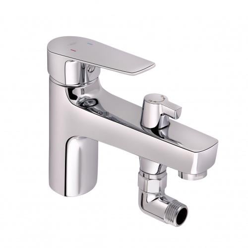 Смеситель на борт для ванны на одно отверстие Q-tap Opava 31104NGC (15548)