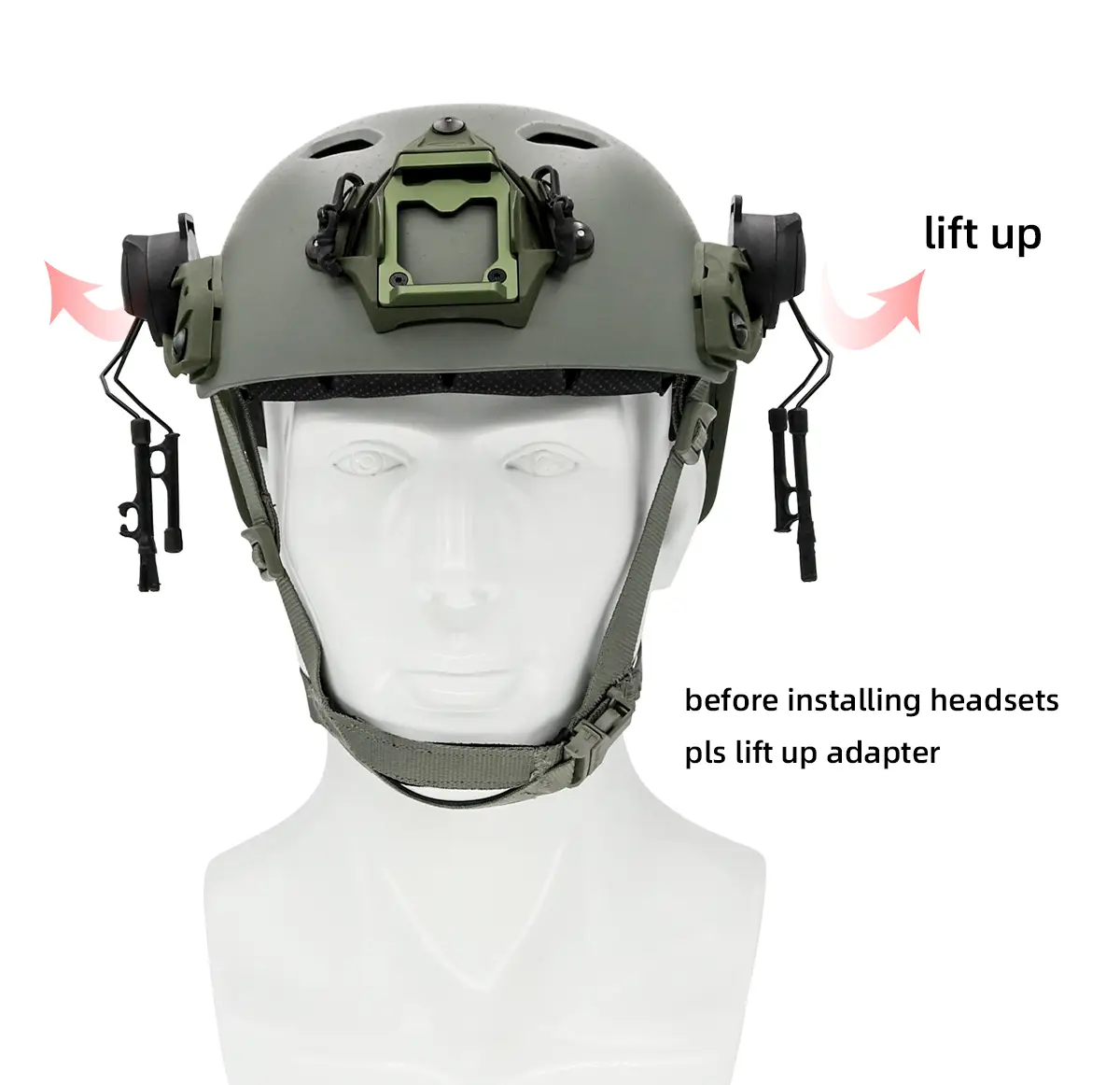 Кронштейн для навушників Peltor Comtac Оливковий - фото 4 Кронштейн для навушників Peltor Comtac Оливковий - фото 4