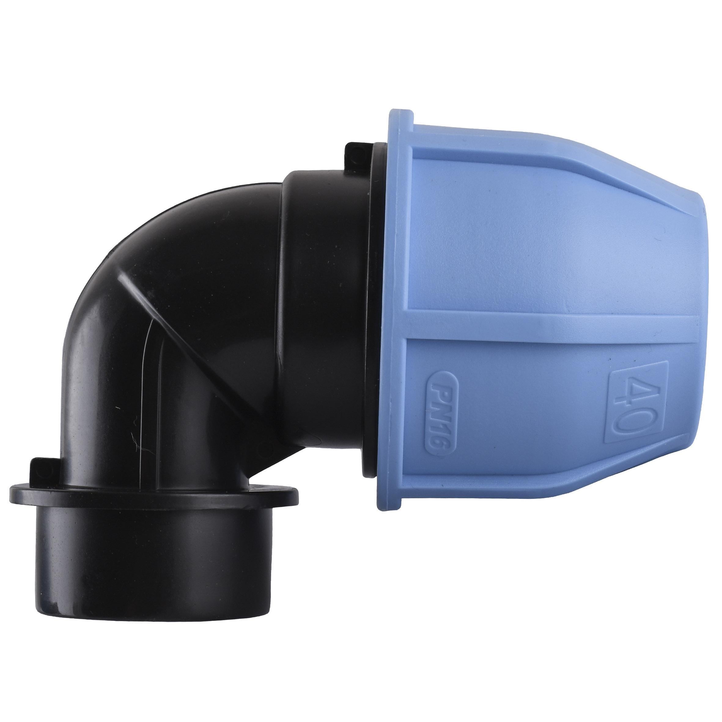 Колено ПНД Vsplast 40 мм x 1" ВР 4002 (000007707)