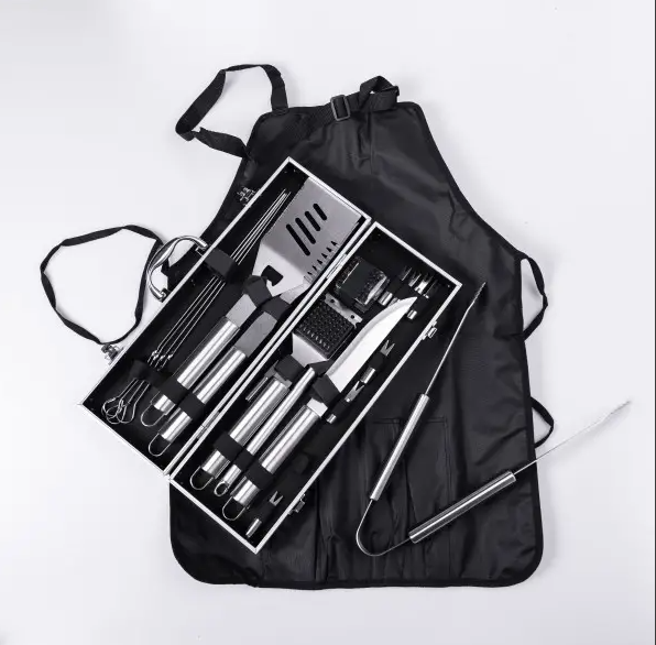 Набір аксесуарів для грилю та барбекю в кейсі 19 предметів - фото 4 Набір аксесуарів для грилю та барбекю в кейсі 19 предметів - фото 4