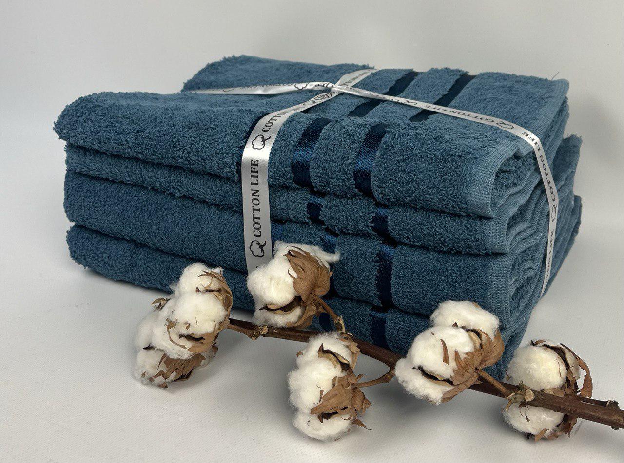Набор полотенец Cotton Life 4 шт. Бирюзовый (CN32041)