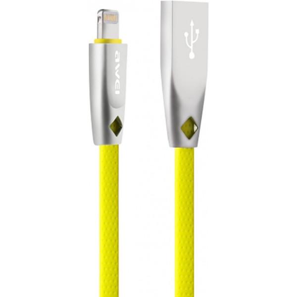 Awei Кабель AWEI CL-95 Lightning cable 1m Yellow (92052)