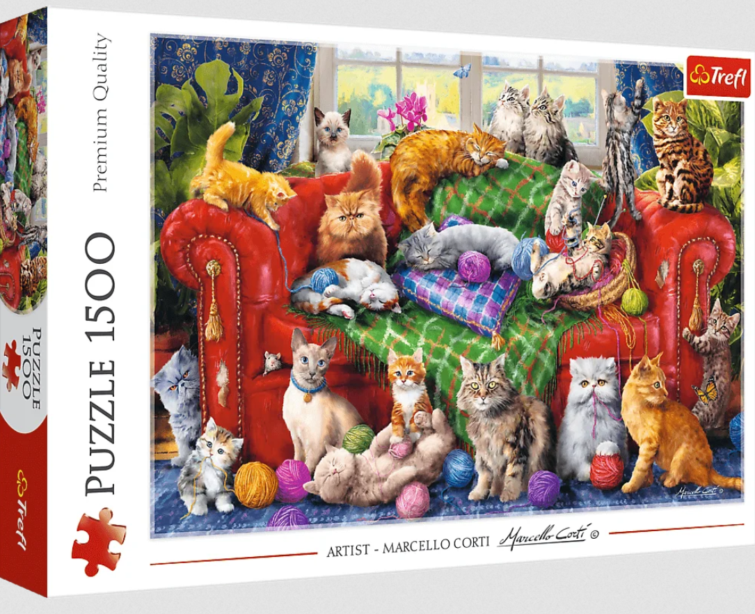 Пазл Trefl Кошенятка на дивані 1500 ел.