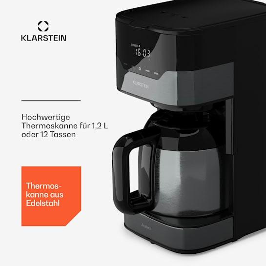 Кофеварка капельная KLARSTEIN Arabica EasyTouch Control 800 Вт Черный (10045344) - фото 6