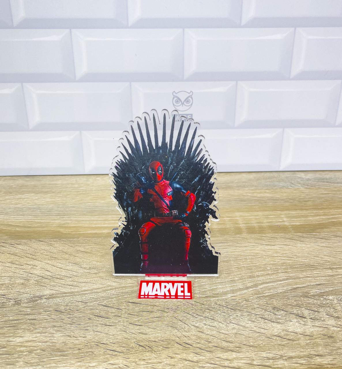 Фигурка коллекционная акриловая Marvel Deadpool Железный трон 15 см (2117603636)