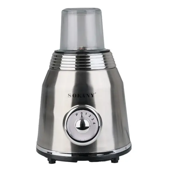 Блендер стационарный Sokany SK-186 с чашей 1,5 л Стальной - фото 3 Блендер стационарный Sokany SK-186 с чашей 1,5 л Стальной - фото 3