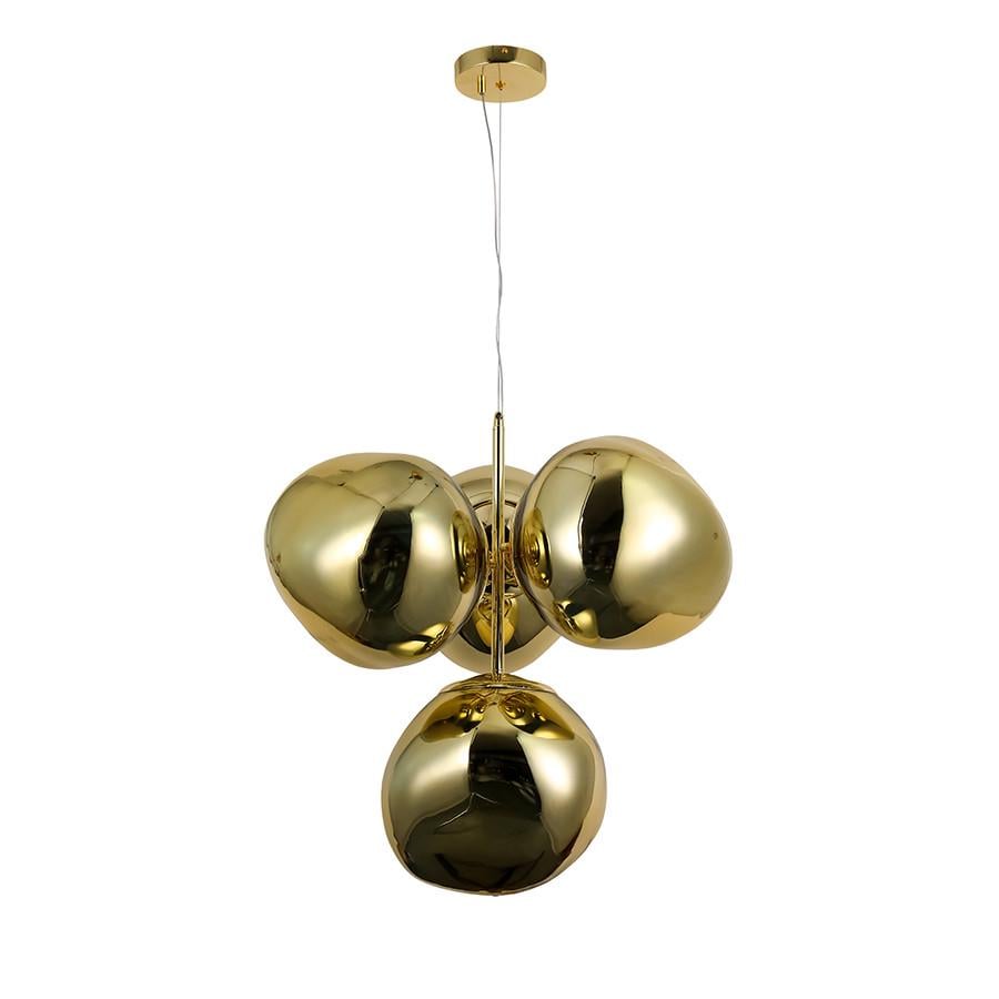 Люстра подвесная 793CH01-4 GD 280 E27 с 4 необычными плафонами Золотой - фото 1 Люстра подвесная 793CH01-4 GD 280 E27 с 4 необычными плафонами Золотой - фото 1