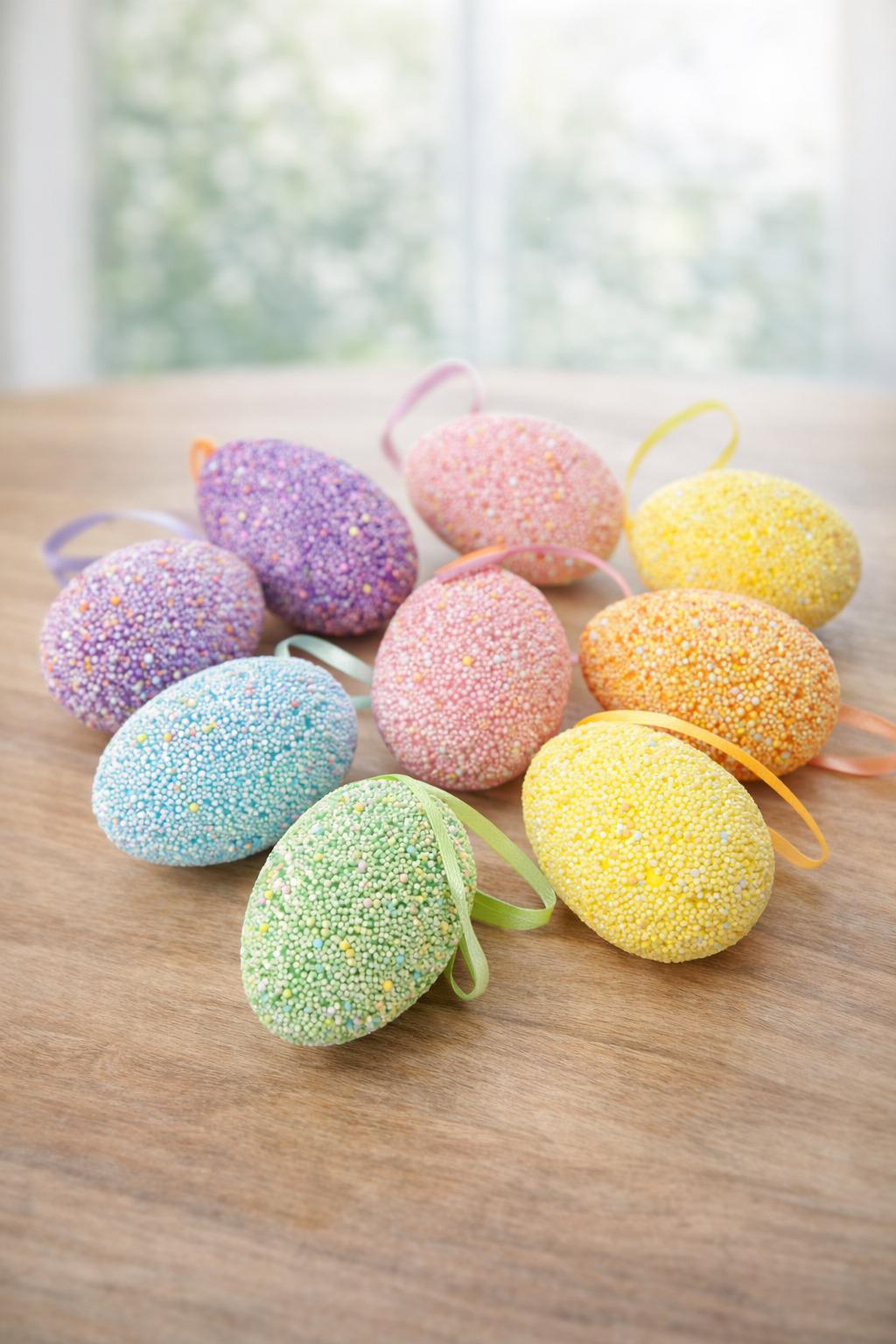 Пасхальный декор Easter eggs 9 шт. 3х5 см (R40472) Пасхальный декор Easter eggs 9 шт. 3х5 см (R40472)