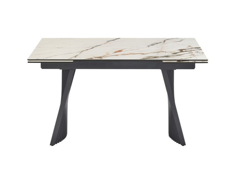 Стол обеденный раздвижной Vetro Mebel Олимпия 1400-2100x900x760 мм Калаката голд/Черный (TМL-985) - фото 2 Стол обеденный раздвижной Vetro Mebel Олимпия 1400-2100x900x760 мм Калаката голд/Черный (TМL-985) - фото 2