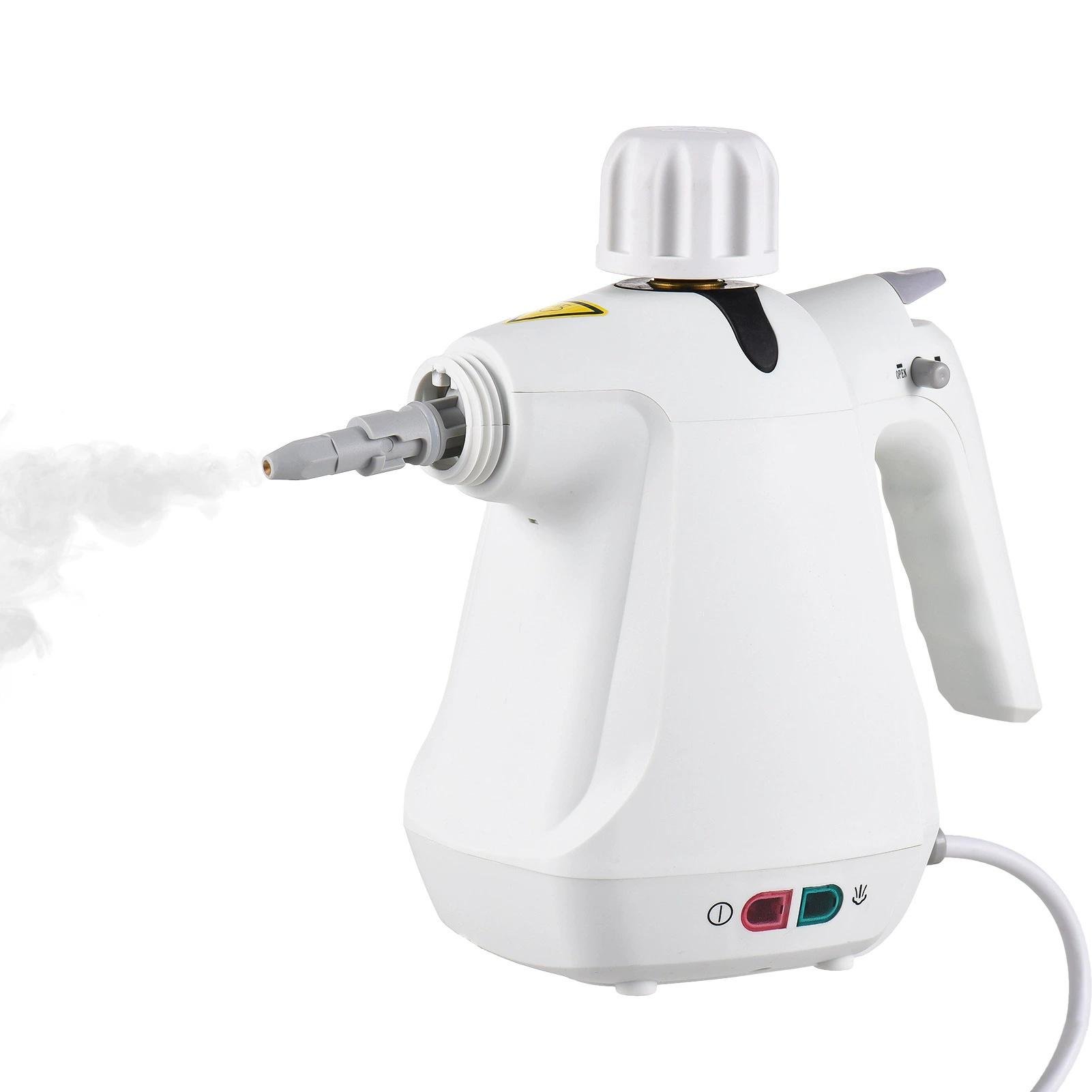 Пароочиститель-отпариватель портативный Haeger Handheld Steam Cleaner 958 с насадками для уборки окон/плиты 1000 Вт 3 бар 0,35 л White (784780544)