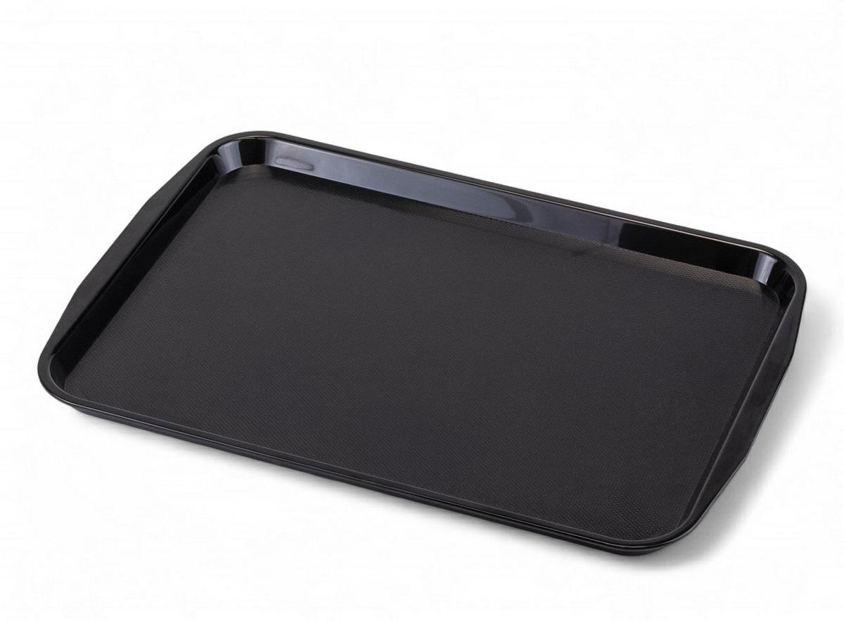 Піднос прямокутний One Chef з ручками 43х31 см Чорний (504324)