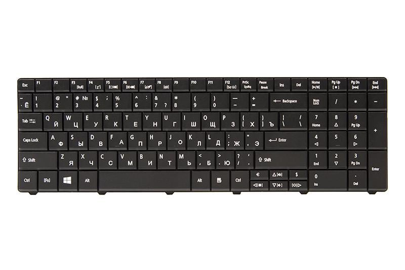 Клавиатура для ноутбука ACER Aspire E1-521 TravelMate 5335 черный фрейм Черный