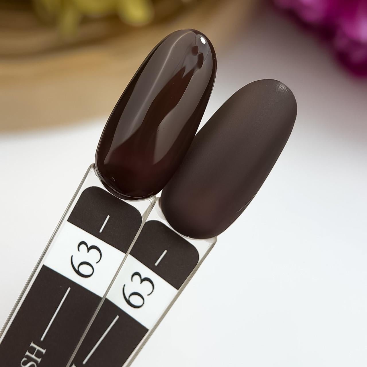 Гель-лак Crooz Gel Polish №63 8 мл Темный шоколад