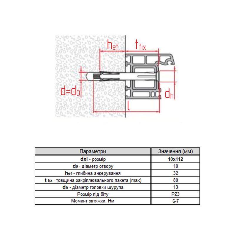 Анкер с винтом Metalvis 10х112 мм прижим 80 мм для окон оцинкованная сталь PZ 100 шт. (9F10000009F110A100) - фото 2 Анкер с винтом Metalvis 10х112 мм прижим 80 мм для окон оцинкованная сталь PZ 100 шт. (9F10000009F110A100) - фото 2