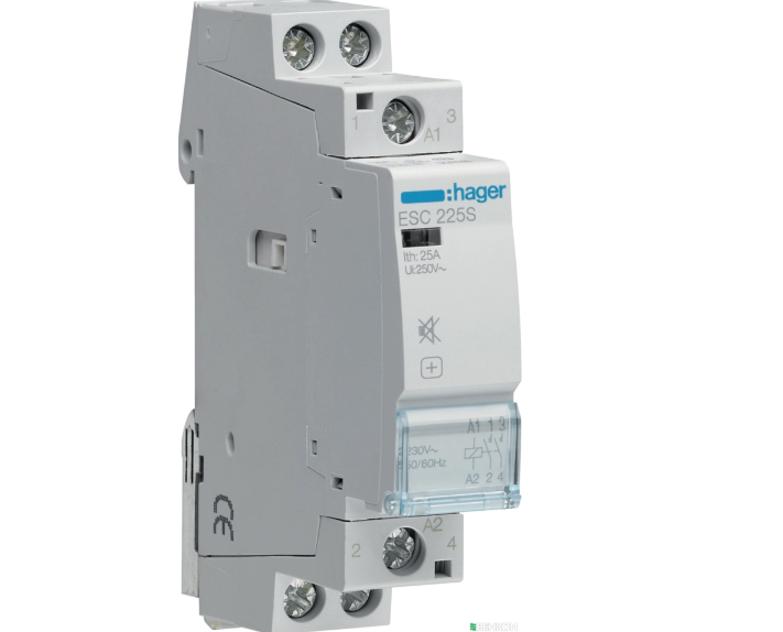 Контактор модульный Hager 25A 2NO 230B AC (ESC225S)