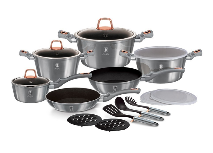 Набір посуду Berlinger Haus Moonlight Edition 18 пр. (BH-7037)