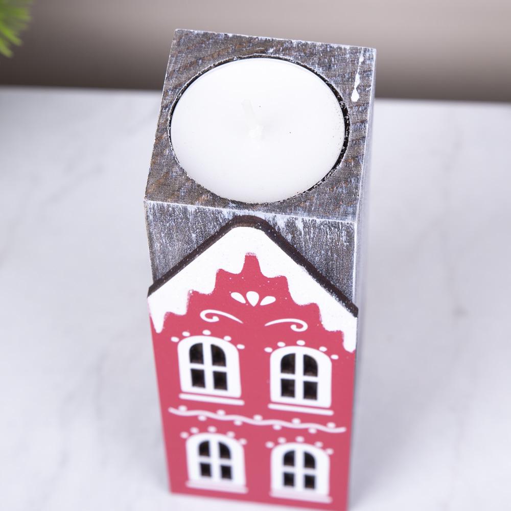 Підсвічник дерев'яний хатка з візерунком 14 см (5162-6) - фото 2 Підсвічник дерев'яний хатка з візерунком 14 см (5162-6) - фото 2