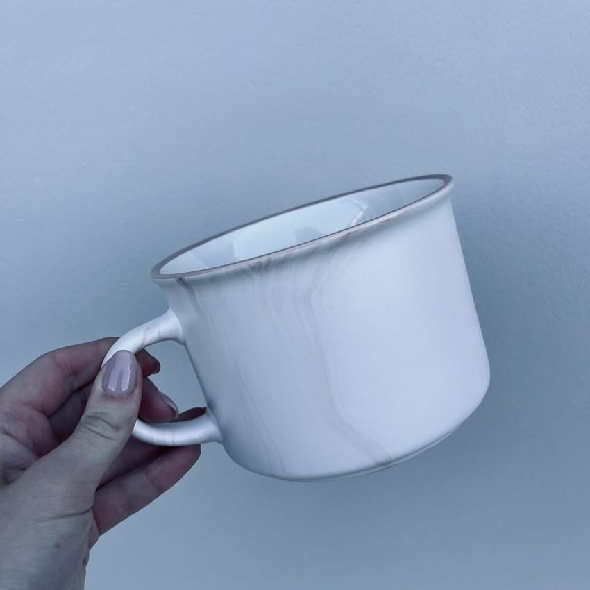 Чашка Yummy Milika C359-7 700 мл Білий з бежевим (2698687918) - фото 3