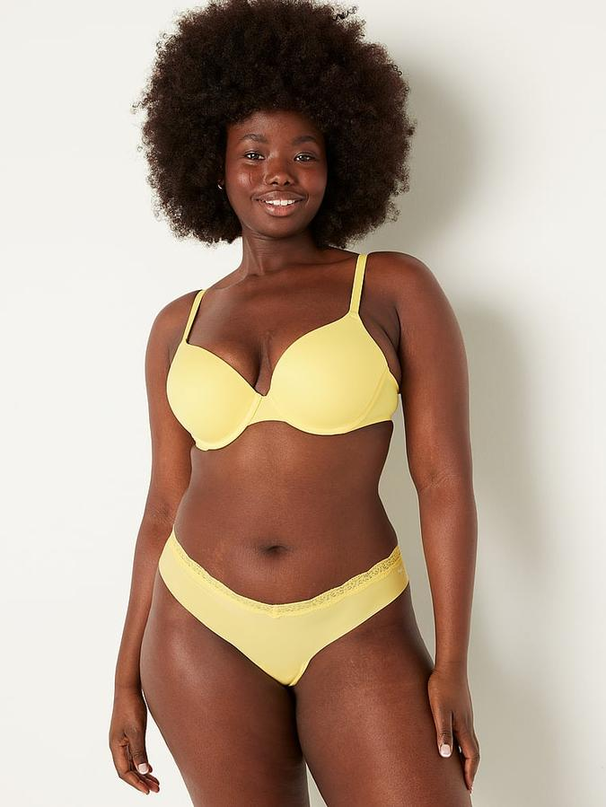 Бюстгальтер з пуш ап Victoria's Secret Wear Everywhere Push-Up Bra 70В Жовтий (19794739)