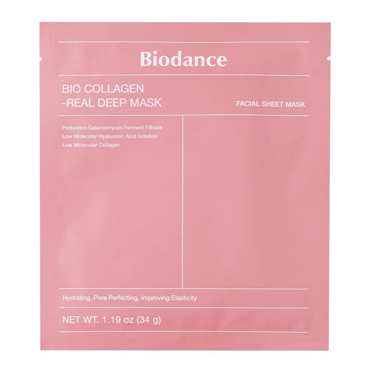 Маска для обличчя Biodance Bio-Collagen Real Deep Mask зміцнювальна колагенова 1 шт./34 г