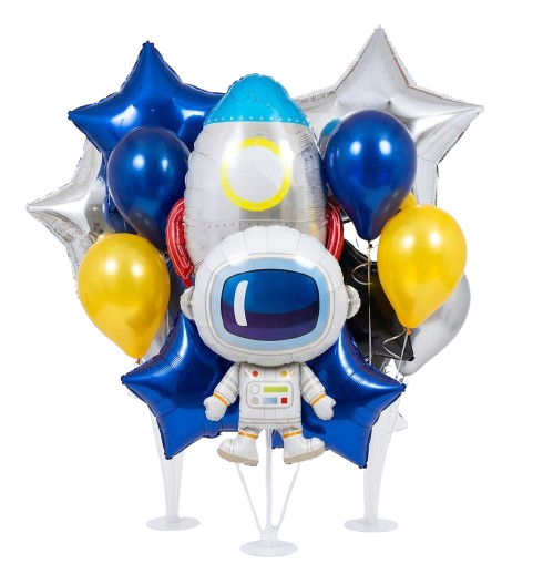 Набор воздушных шаров фольгированных Космос 12 шт. (2990319093)