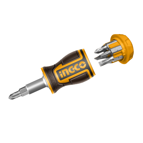 Викрутка з тріскачкою INGCO 8в1 (000245547)