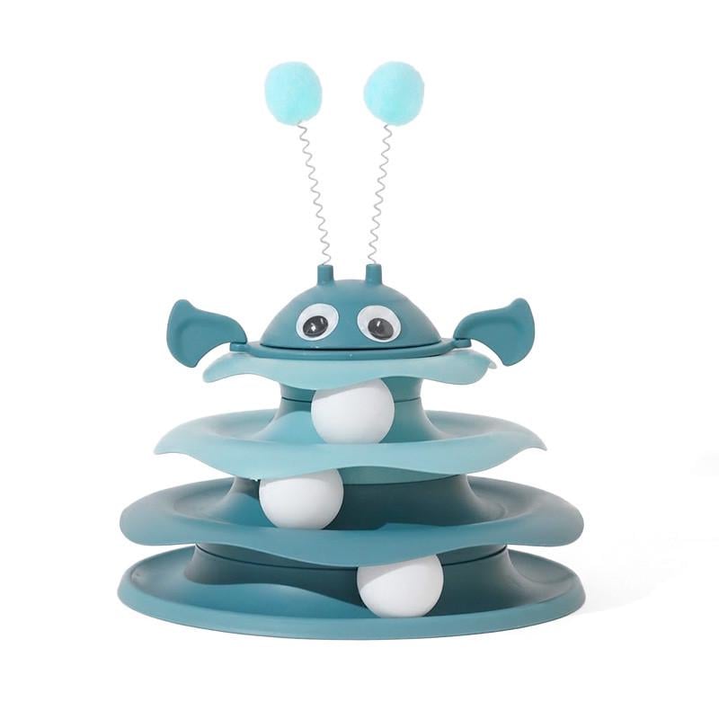 Игрушка для кошек Taotaopets 079906 Башня 3-уровневая интеллектуальная Dark Blue (34764125)
