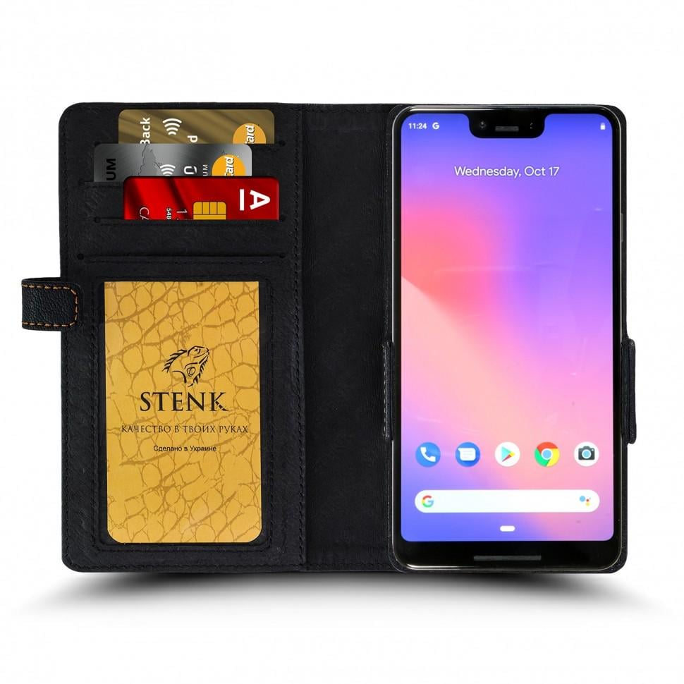 Чехол книжка Stenk Wallet для Google Pixel 3 XL Черный (62953)