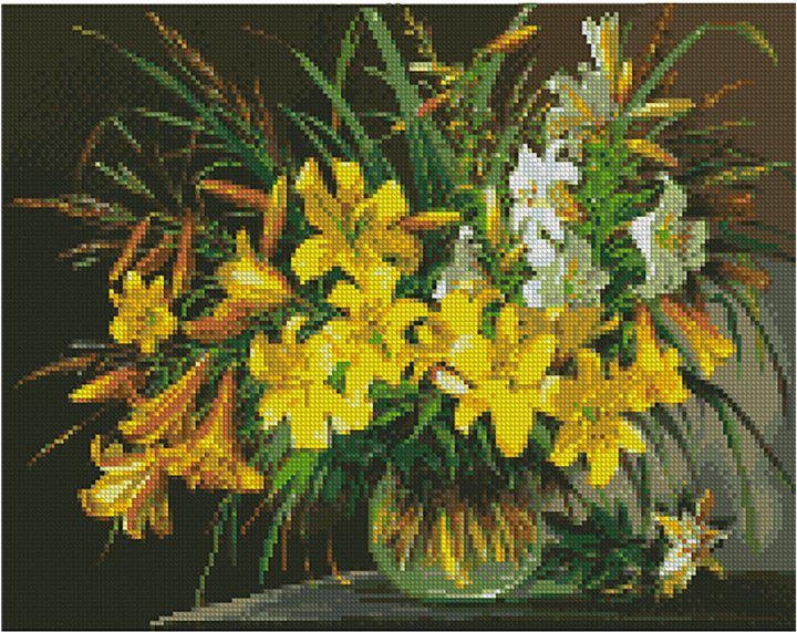 Алмазная мозаика FA40061 Букет желтых лилий 40x50 см