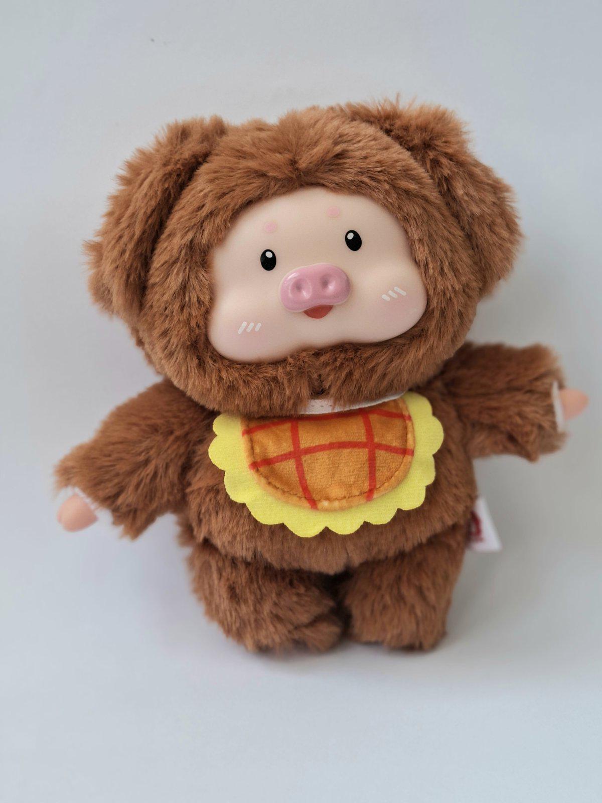 Игрушка плюшевая свинка 18 см Коричневый (SAM-2144) - фото 3