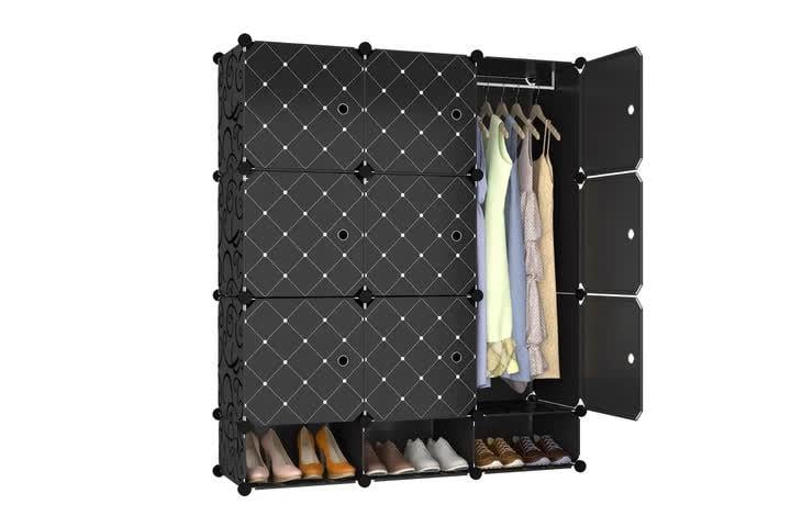 Шафа пластикова для одягу та взуття 110x37x127 см (10136)