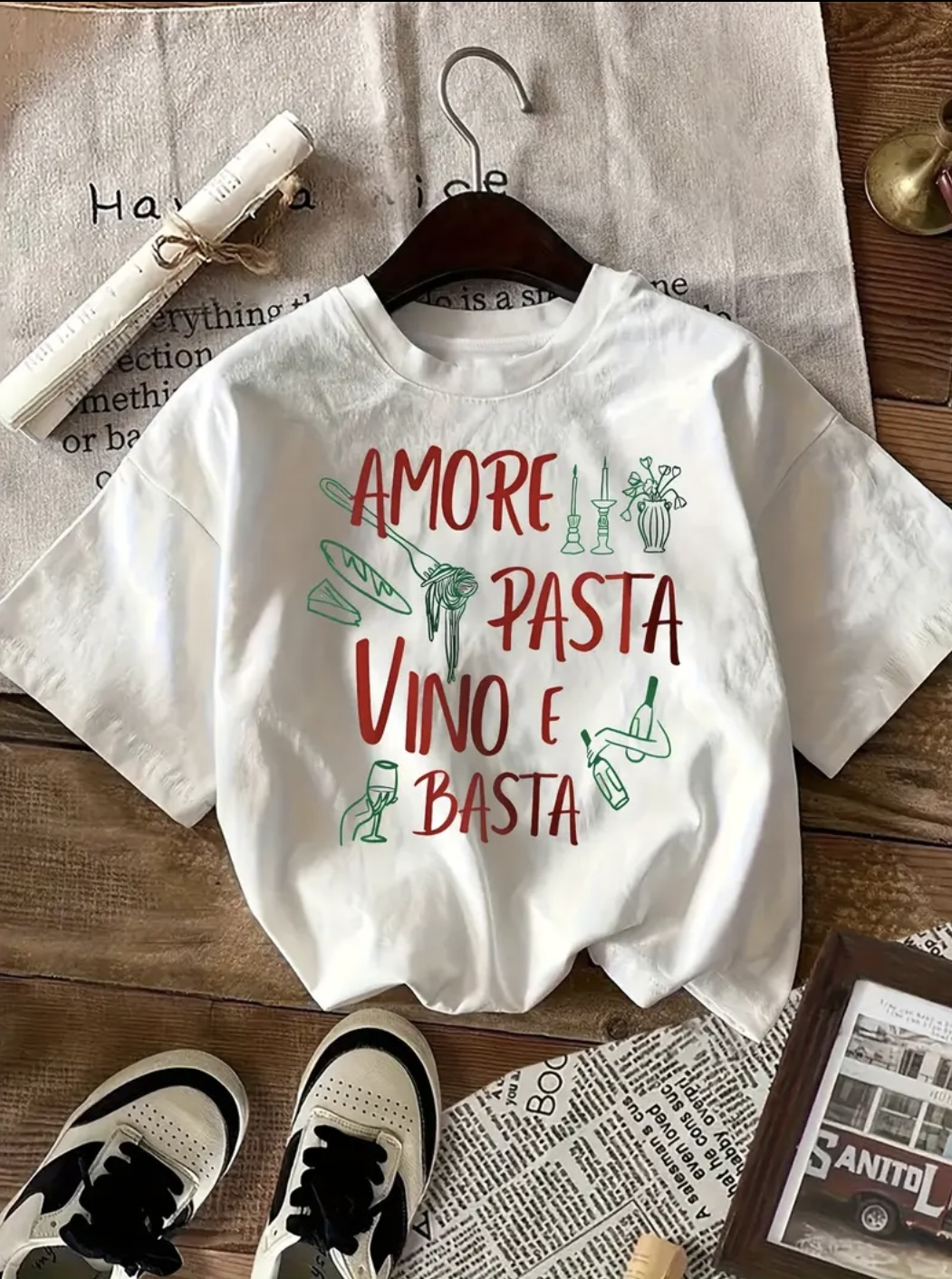 Футболка біла напис "Італія" (29502946) - фото 3 Футболка біла напис "Італія" (29502946) - фото 3