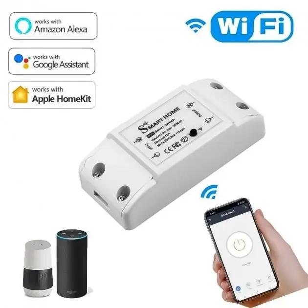 Реле для розумного будинку Wi-Fi Smart Switch 10А (WHD06) - фото 2