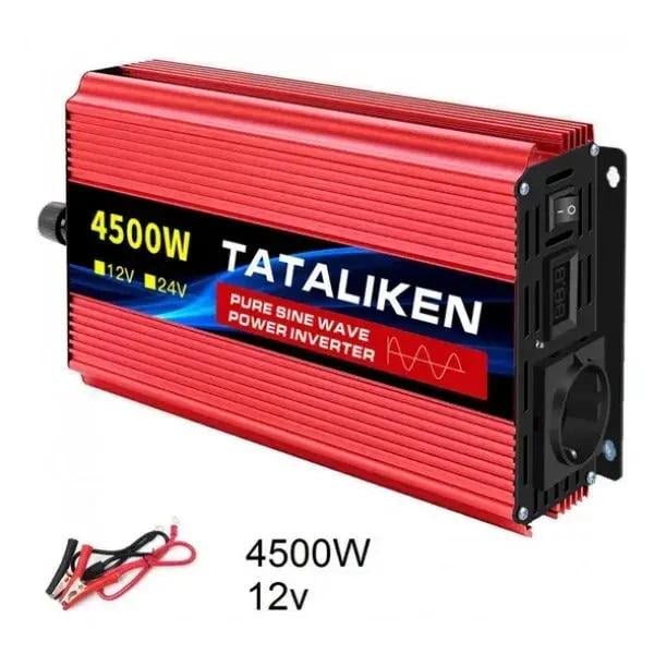 Инвертор портативный Tataliken 12-220 4500 Вт Красный (17997790) - фото 3 Инвертор портативный Tataliken 12-220 4500 Вт Красный (17997790) - фото 3