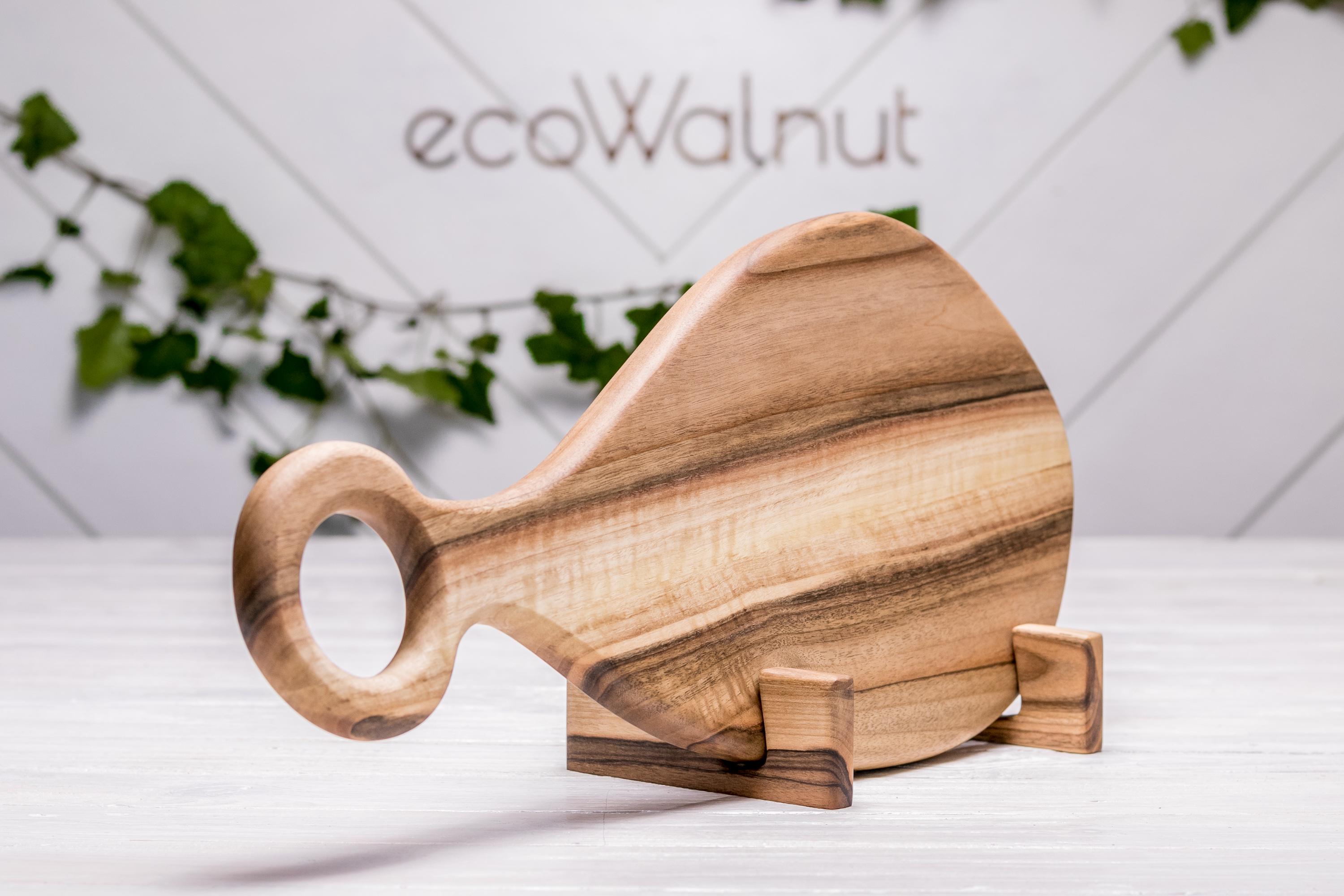 Кухонна дошка EcoWalnut з малюнком горіхова для нарізки M (EK-10.1) - фото 8