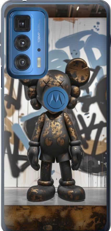 Чехол на Motorola Edge 20 Pro Bronze kaws v2 (6098u-2662-42517)