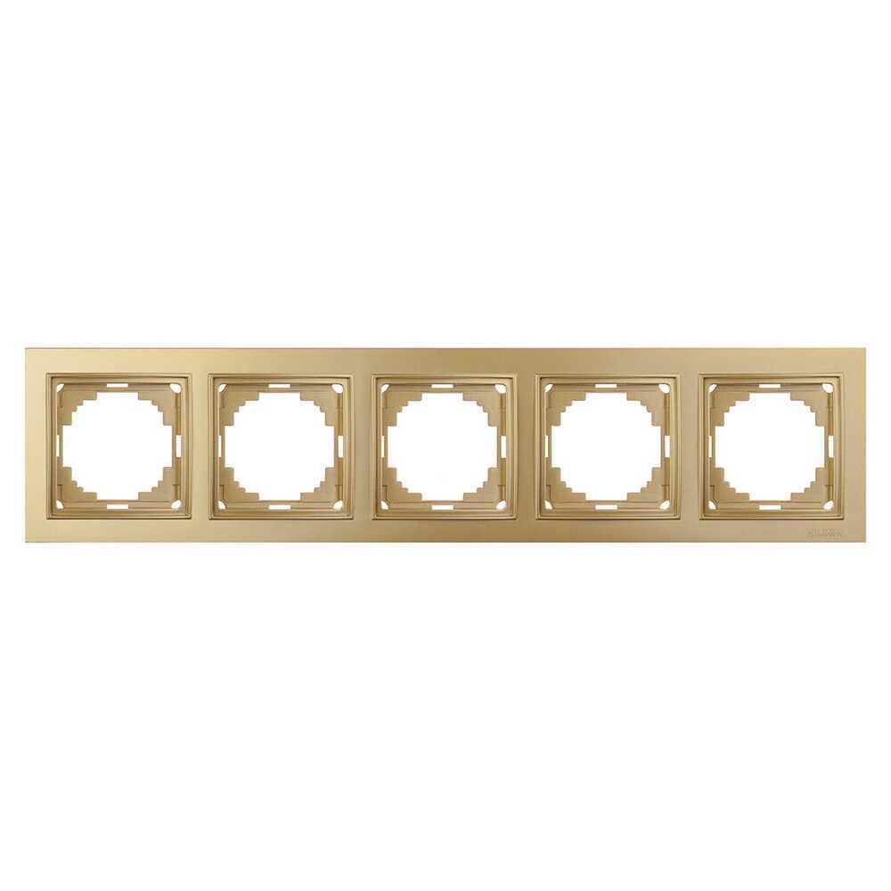 Рамка пятиместная Nilson Thor Золотой (27150095)