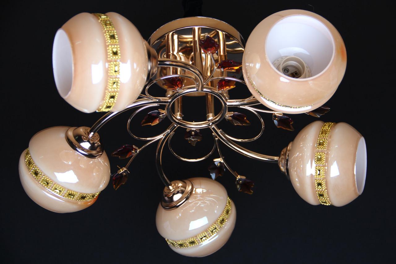 Люстра Svlight пятиламповая 020/5 Золотой (386398457)