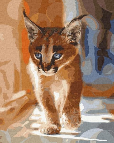 Картина за номерами Ідейка Маленький каракал 40х50 см у термопакеті (KHO4165)