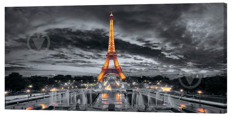 Картина на холсте Декор Карпаты Париж 50х100 см (K808)